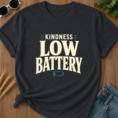 Kindness Low Battery T-Shirt - Graphite