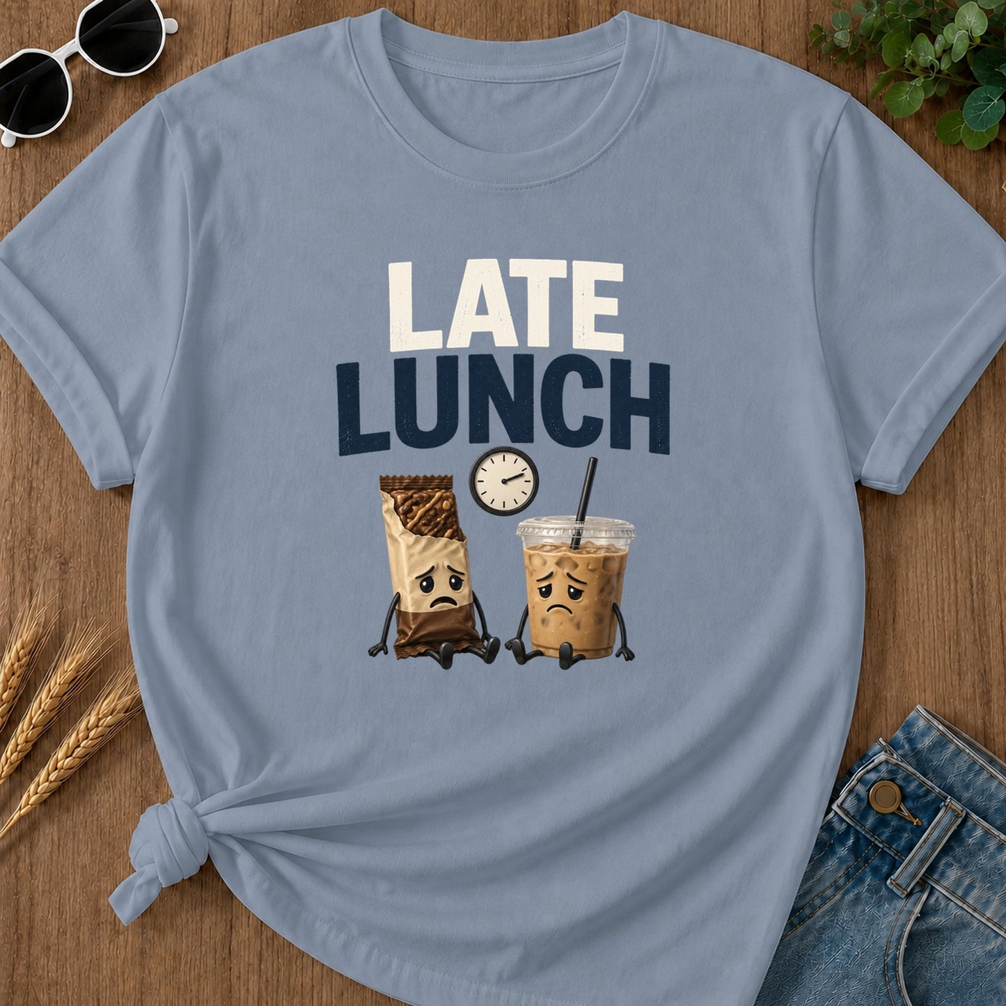Late Lunch T-Shirt - Blue Jean