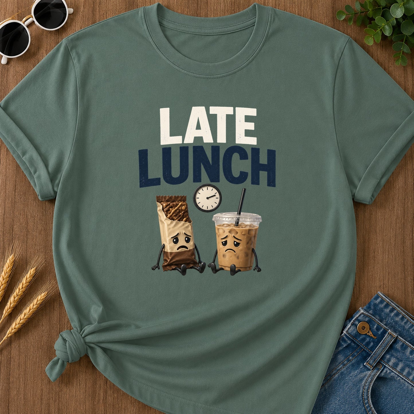 Late Lunch T-Shirt - Blue Spruce