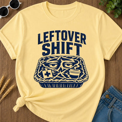 Leftover Shift T-shirt - Butter Mockup