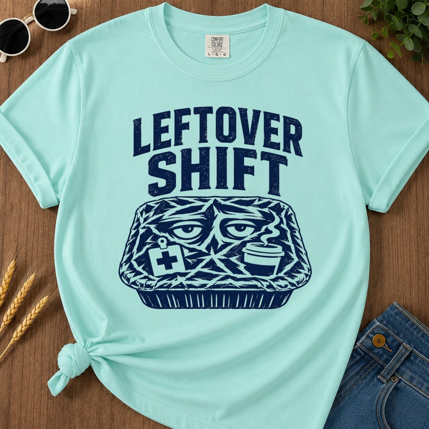 Leftover Shift T-shirt - Chalky Mint Mockup