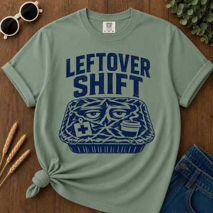 Leftover Shift T-shirt - Light Green Mockup
