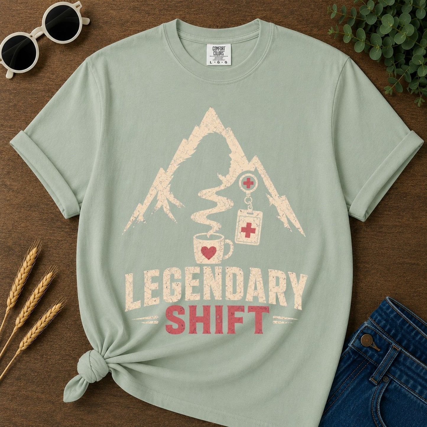Legendary Shift T-shirt - Bay Mockup