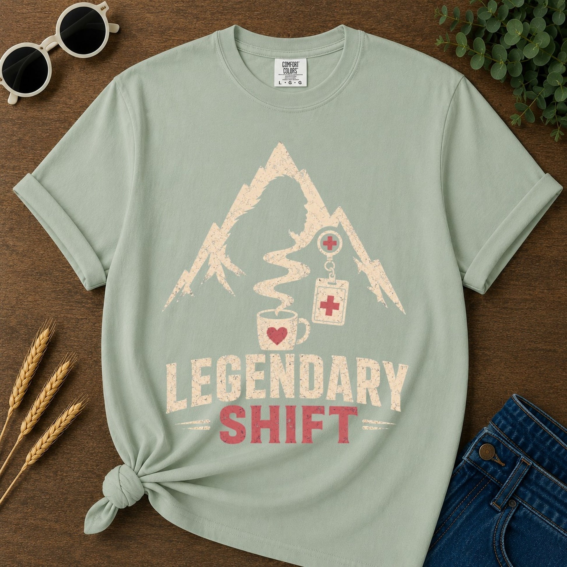 Legendary Shift T-shirt - Bay Mockup