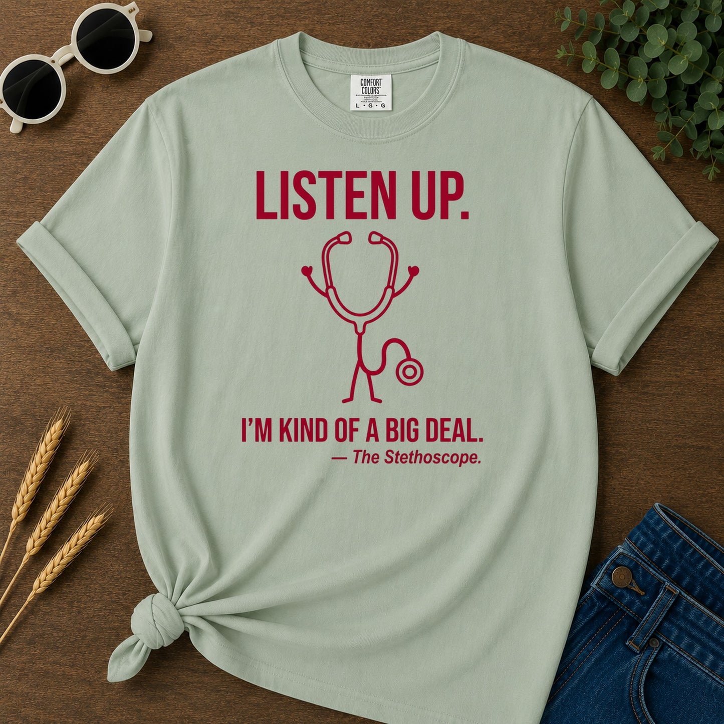 Listen Up T-Shirt - Bay