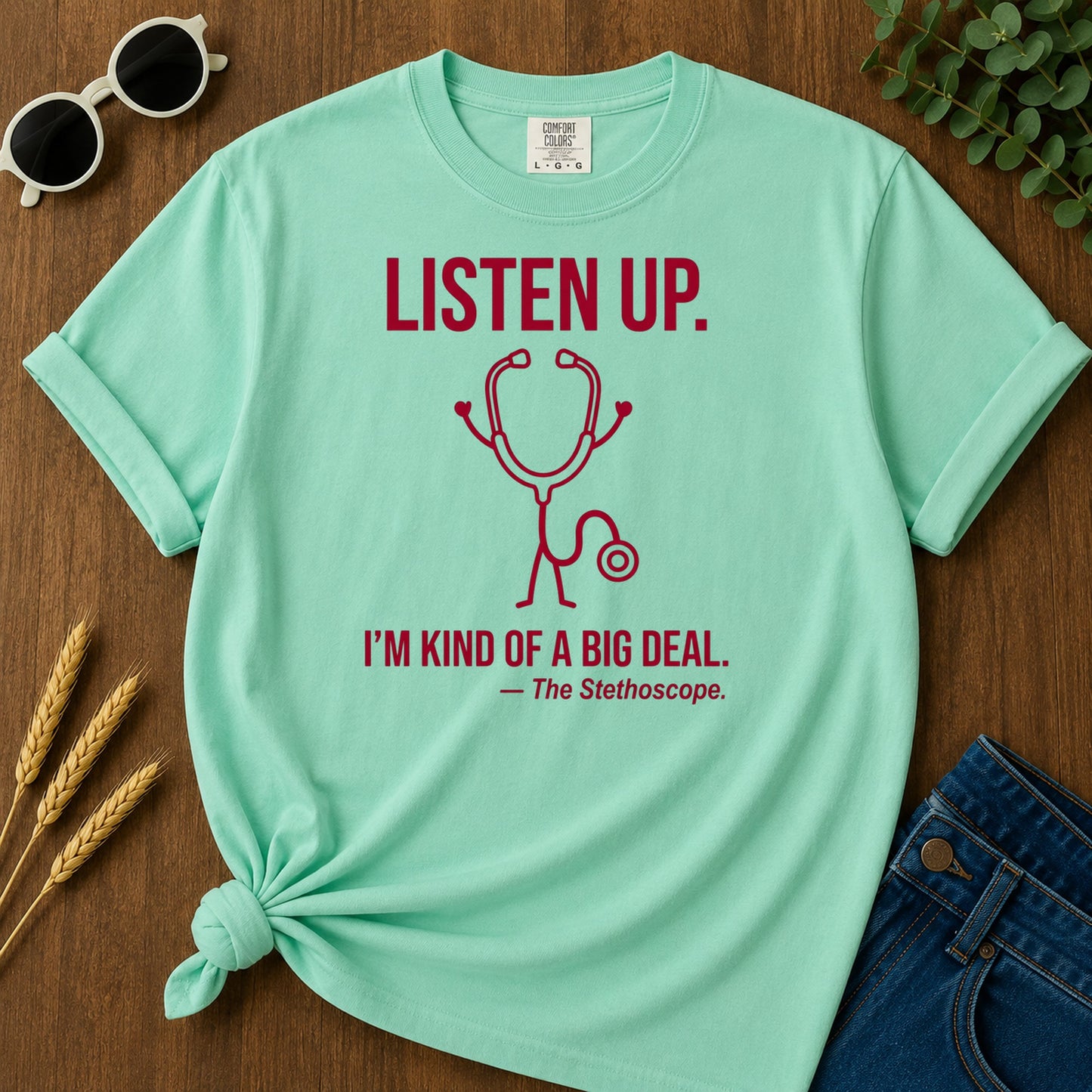 Listen Up T-Shirt - Island Reef