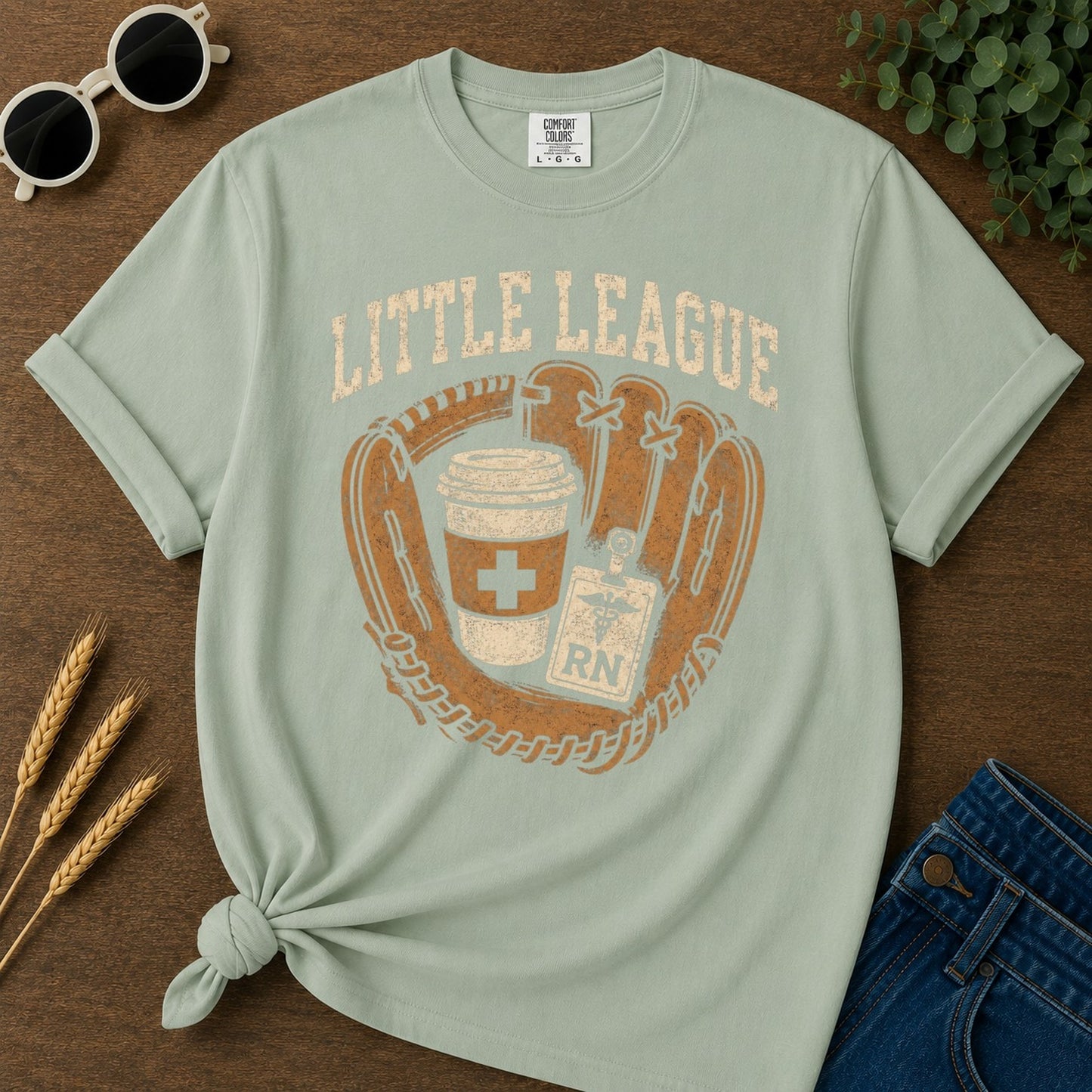 Little League T-shirt - Bay Mockup