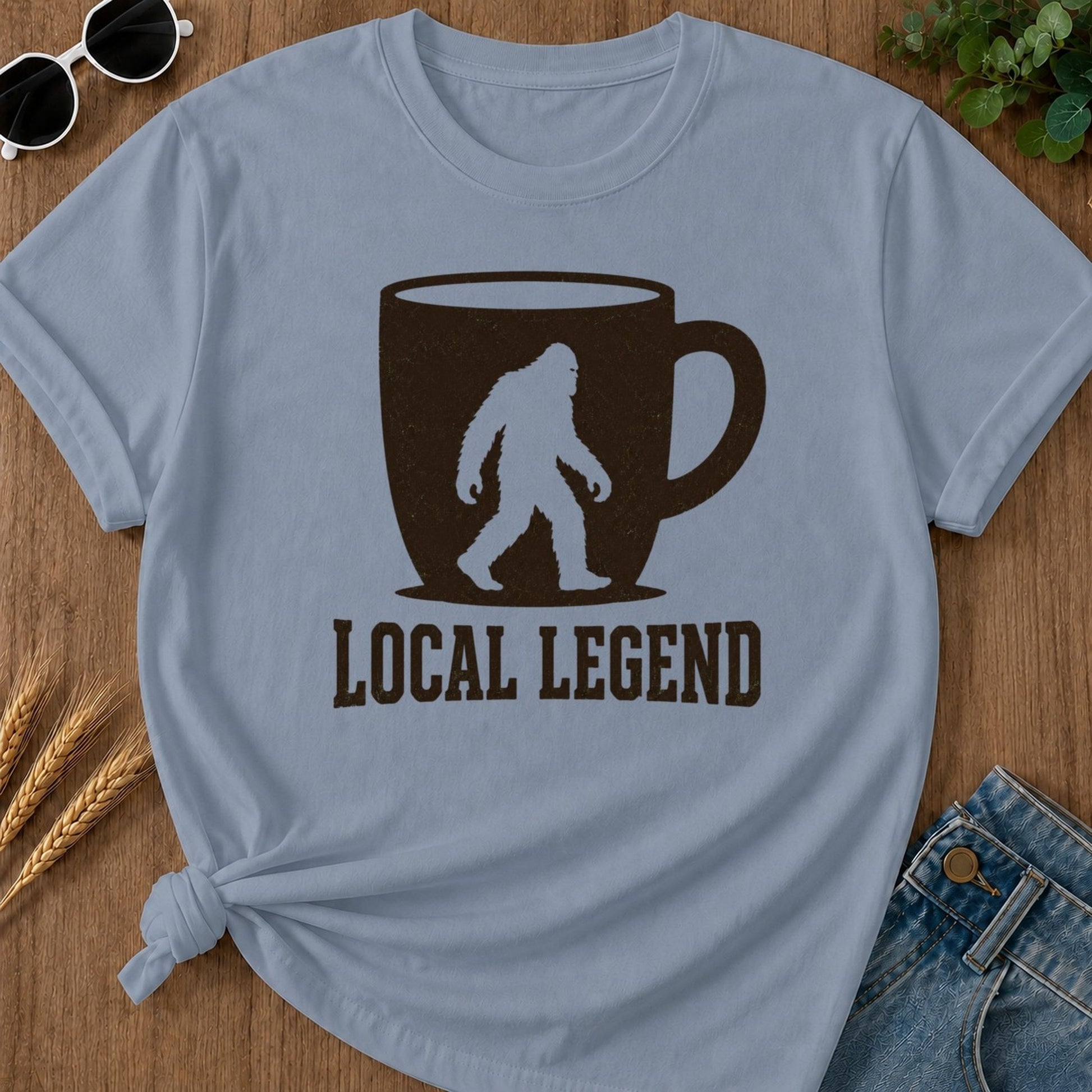 Local Legend T-shirt - Blue Jean Mockup