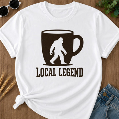Local Legend T-shirt - White Mockup
