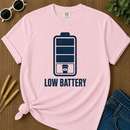 Low Battery T-shirt - Blossom Mockup