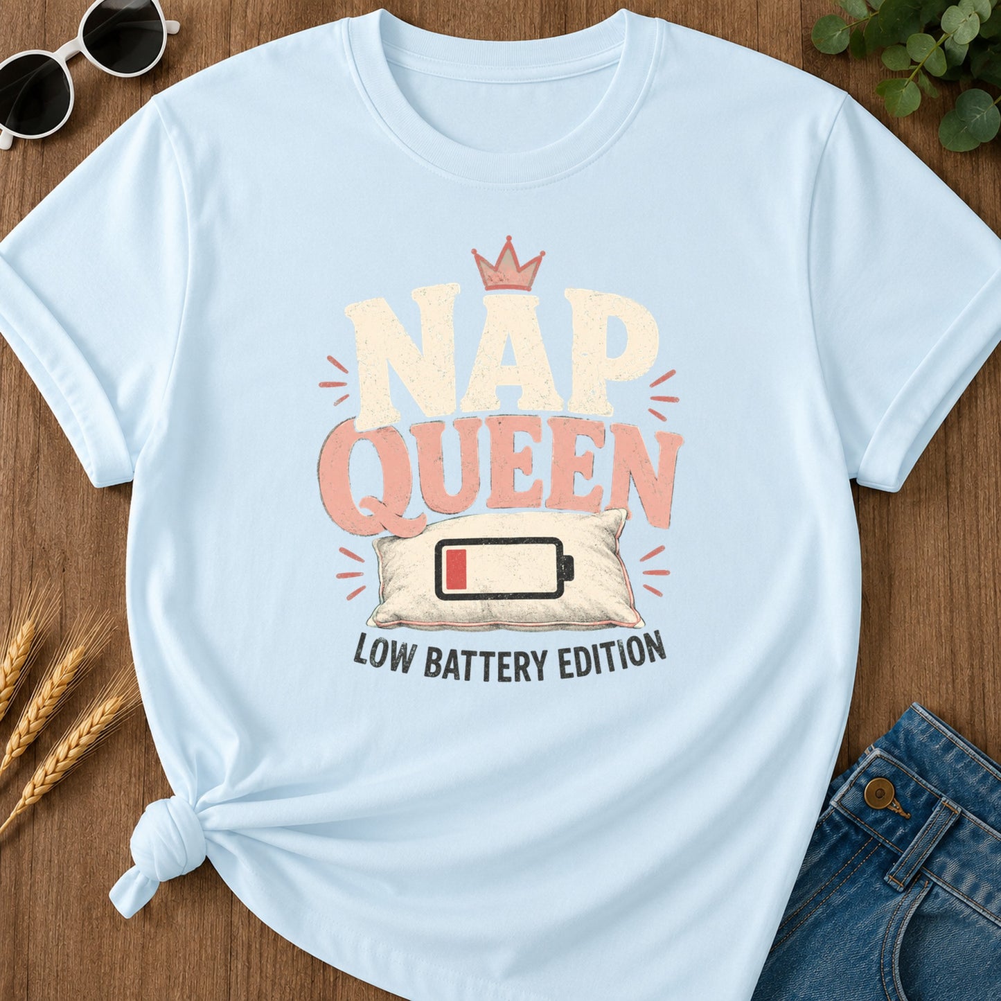 Low E Battery Edition T-Shirt - Chambray