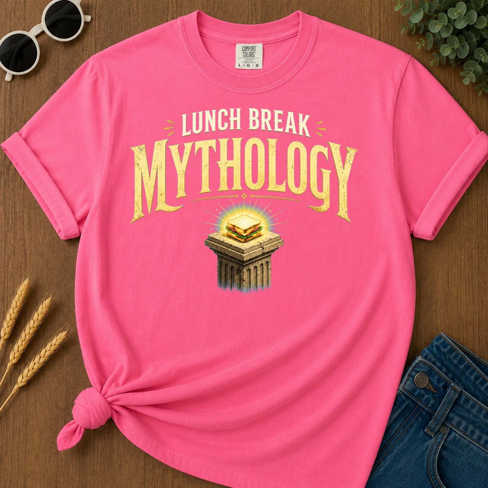 Lunch Break Mythology T-Shirt - Crunchberry