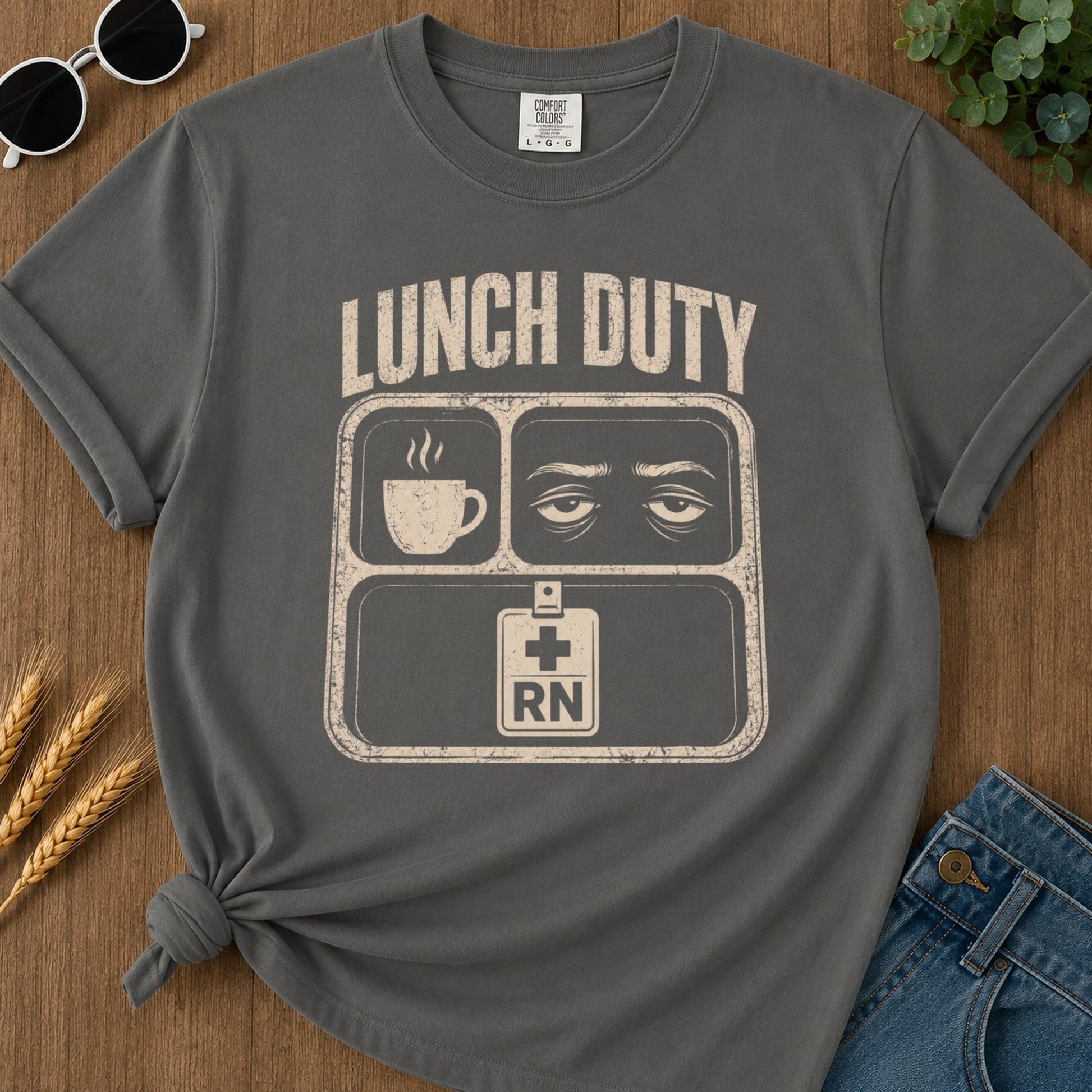 Lunch Duty T-shirt - Pepper Mockup