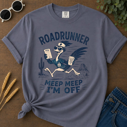 Meep Meep Off T-shirt - Navy Mockup