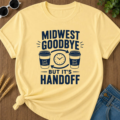 Midwest Goodbye T-shirt - Butter Mockup