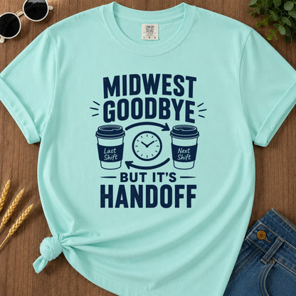 Midwest Goodbye T-shirt - Chalky Mint Mockup