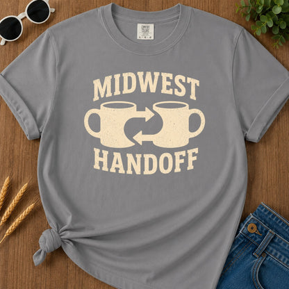 Midwest Handoff T-shirt - Grey Mockup