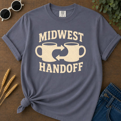 Midwest Handoff T-shirt - Navy Mockup
