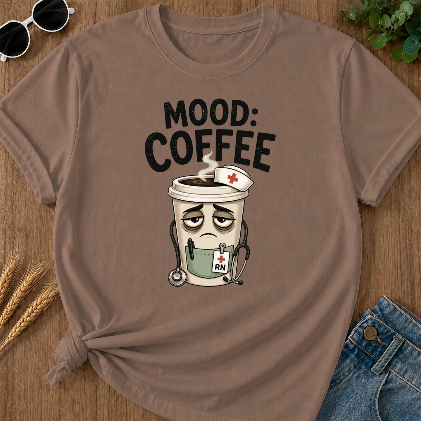 Mood Coffee Rn T-Shirt - Espresso