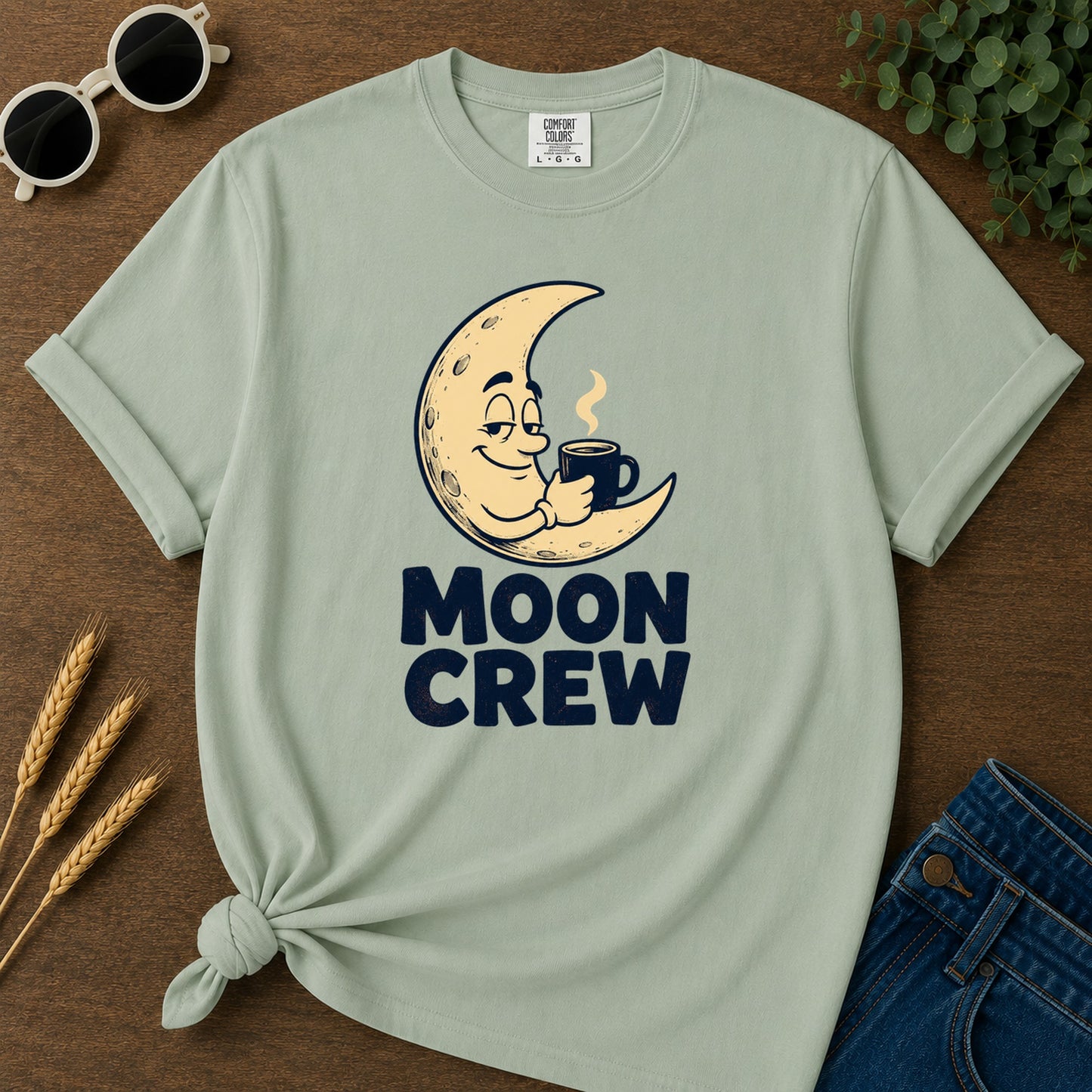 Moon Crew T-Shirt - Bay