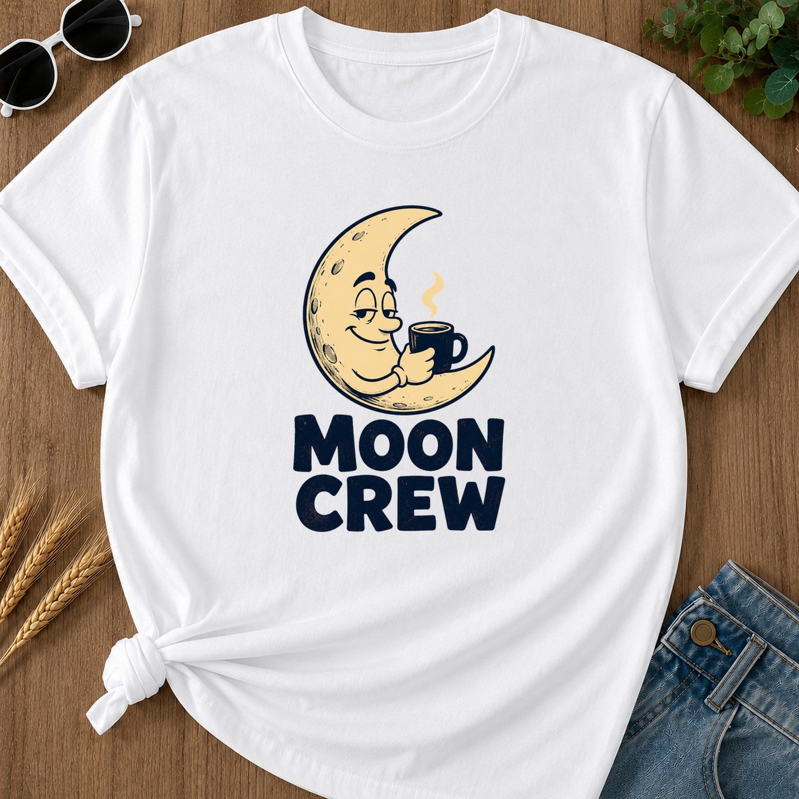 Moon Crew T-Shirt - White