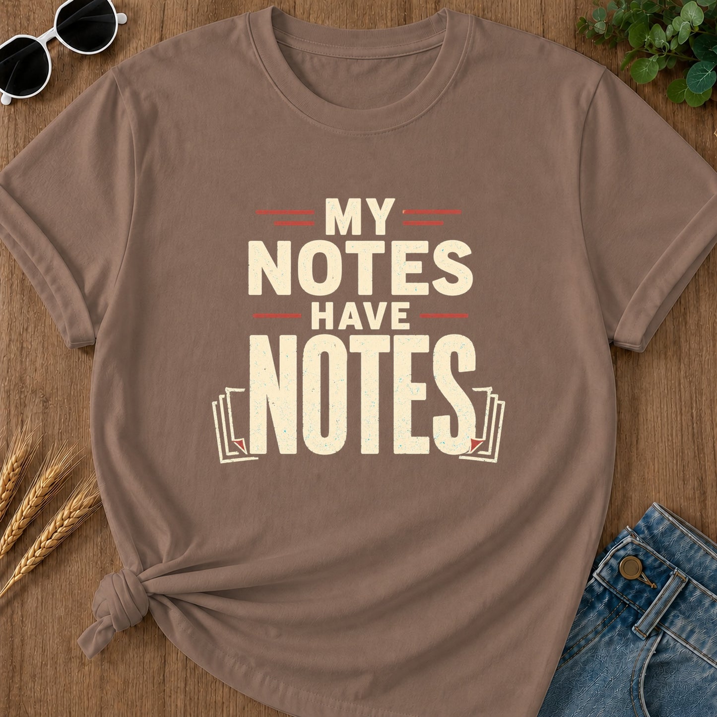 My Notes Have Notes T-Shirt - Espresso