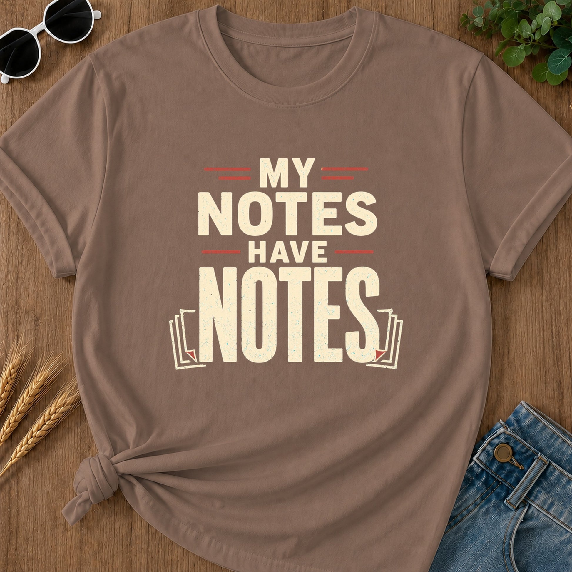 My Notes Have Notes T-Shirt - Espresso