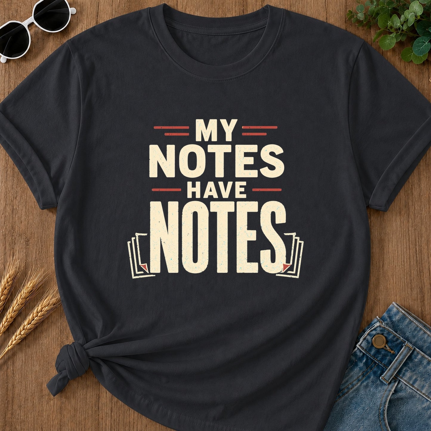 My Notes Have Notes T-Shirt - Graphite