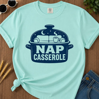 Nap Casserole T-shirt - Chalky Mint Mockup