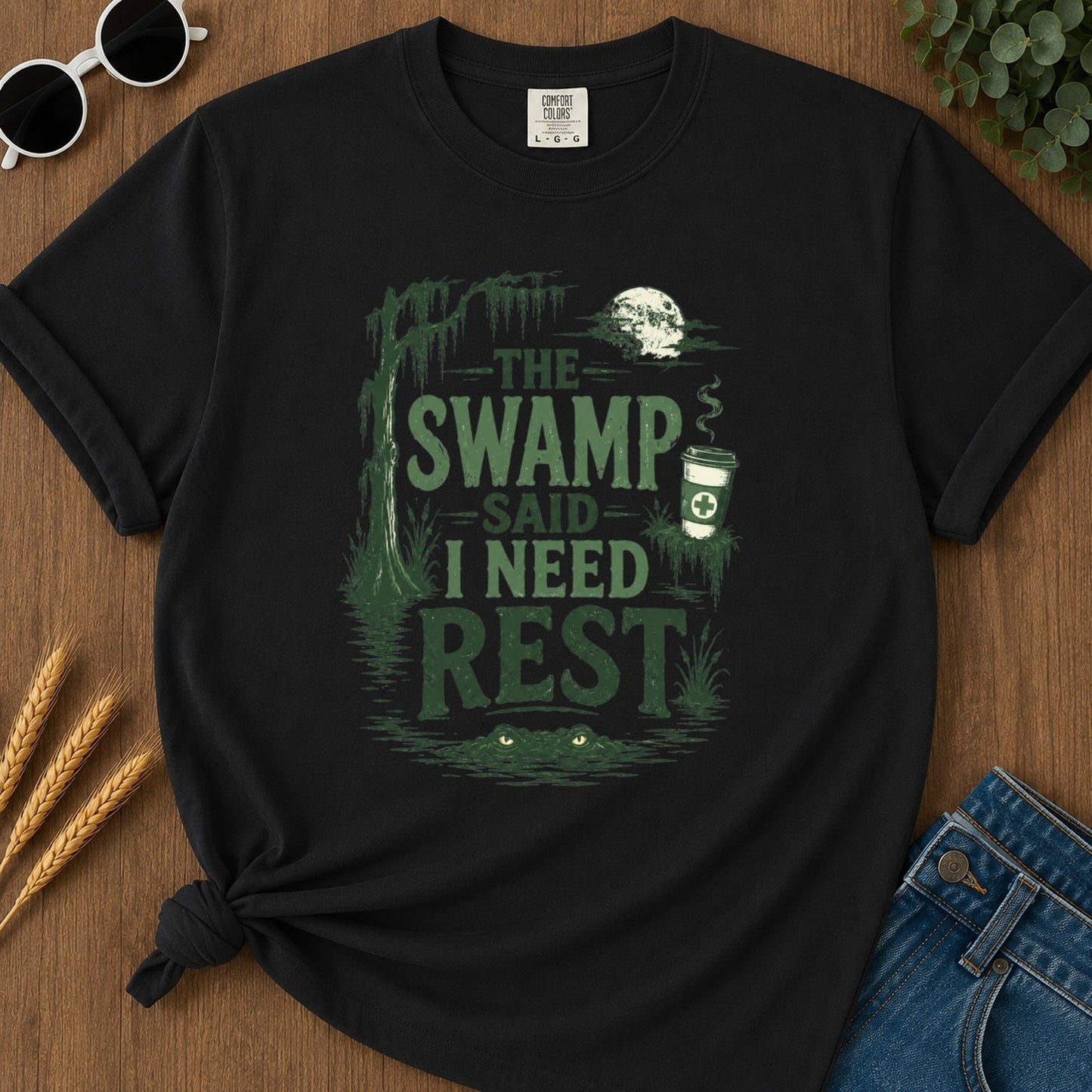 Need Rest T-shirt - Black Mockup
