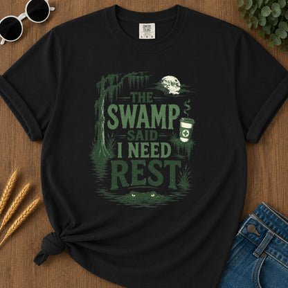 Need Rest T-shirt - Black Mockup