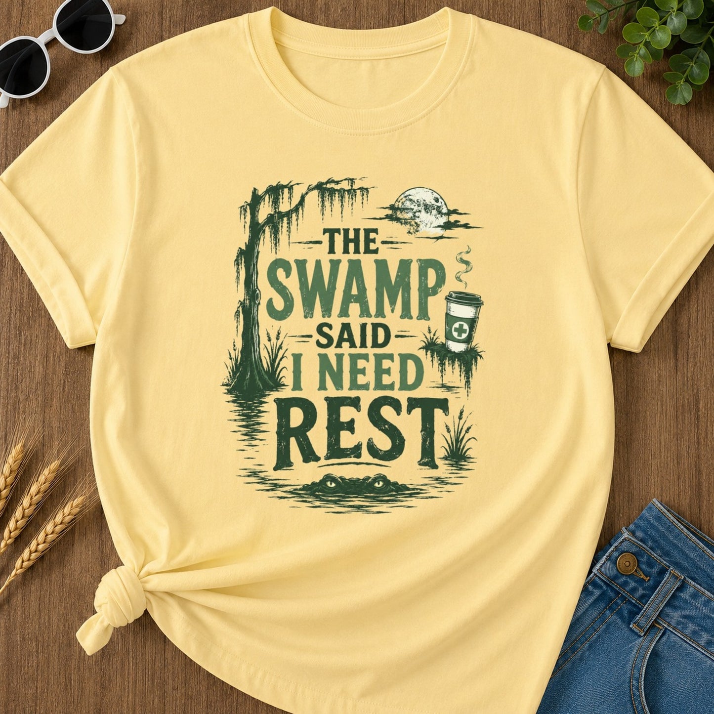 Need Rest T-shirt - Butter Mockup