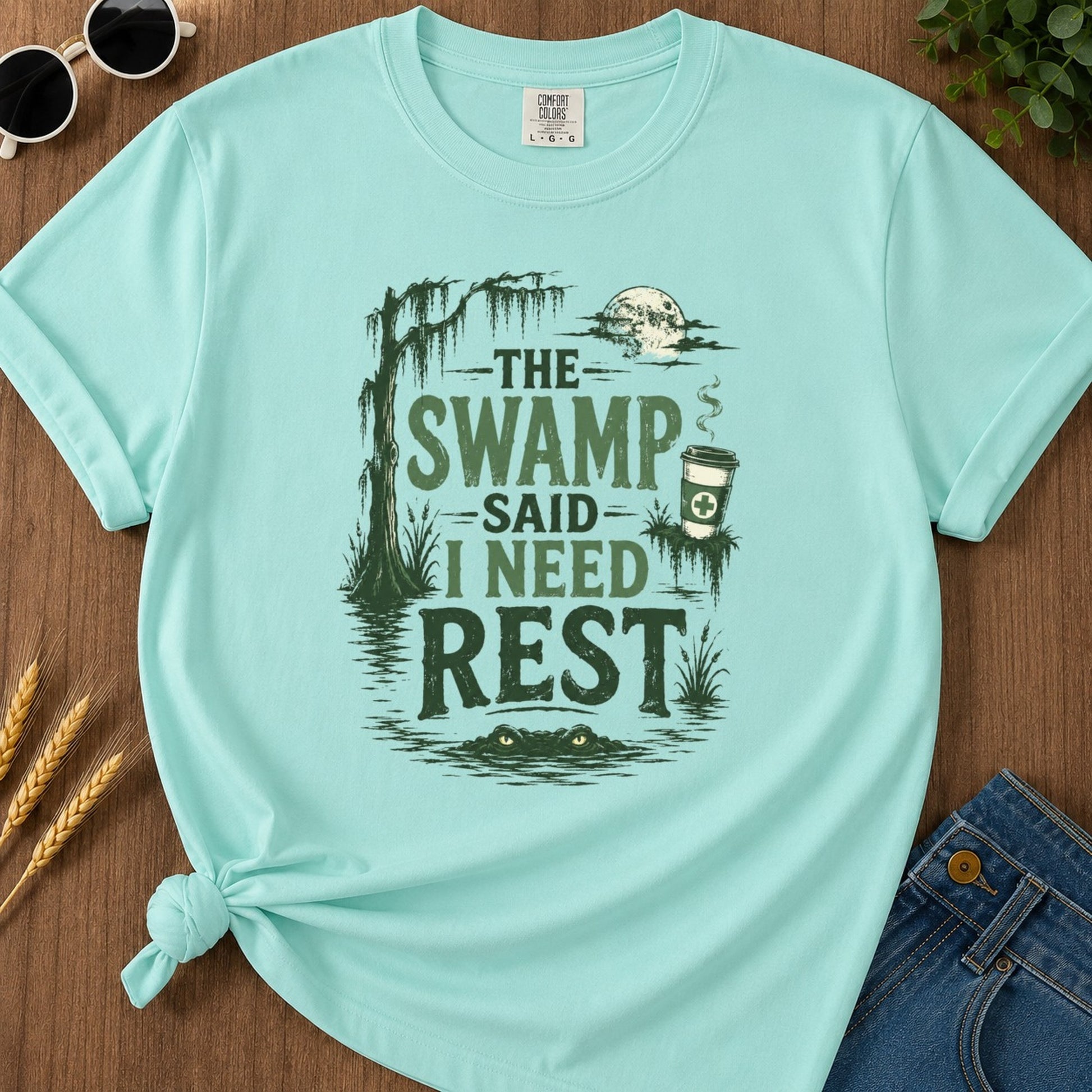 Need Rest T-shirt - Chalky Mint Mockup