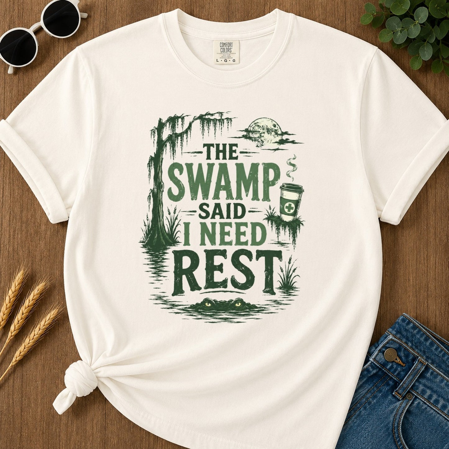 Need Rest T-shirt - Ivory Mockup
