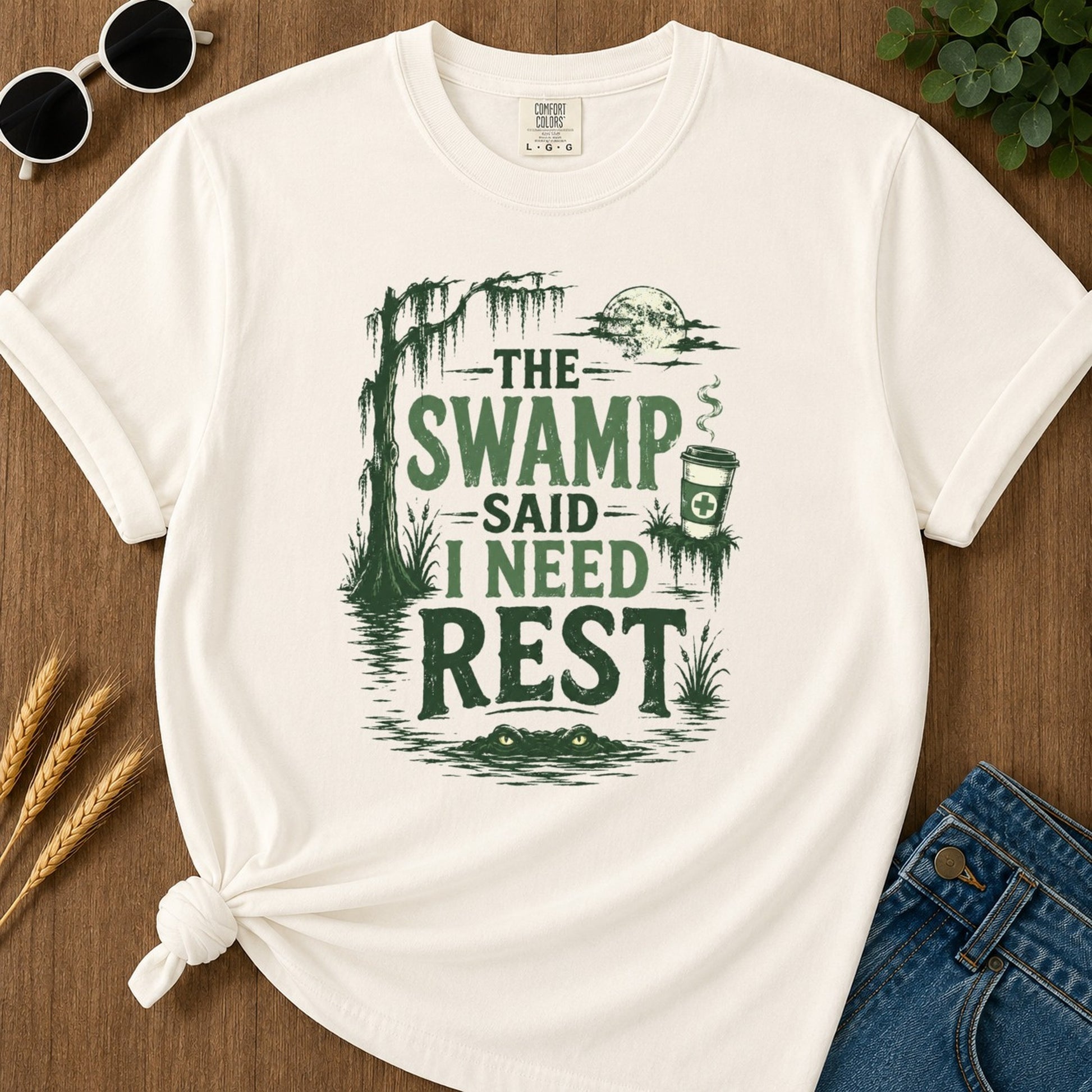Need Rest T-shirt - Ivory Mockup