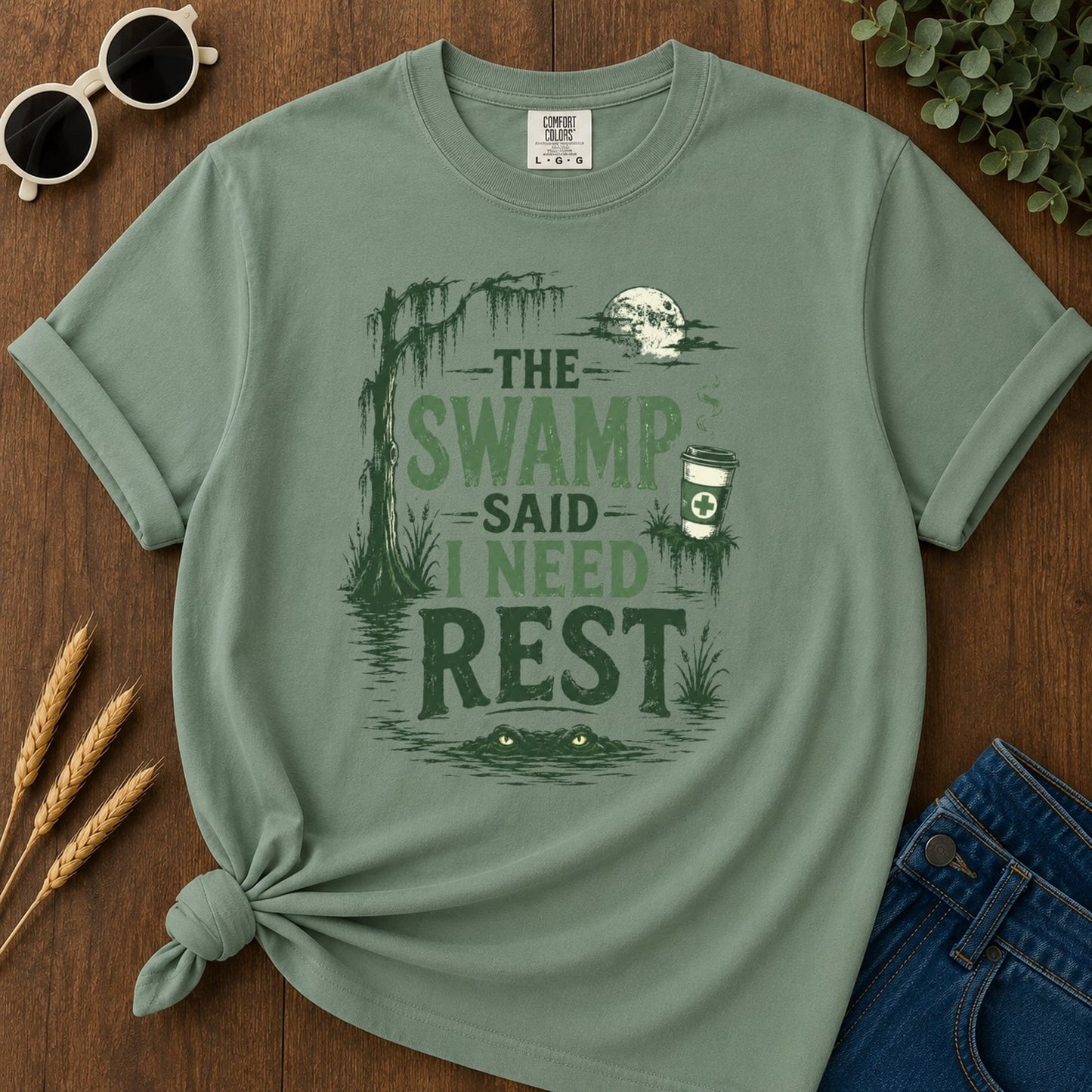 Need Rest T-shirt - Light Green Mockup