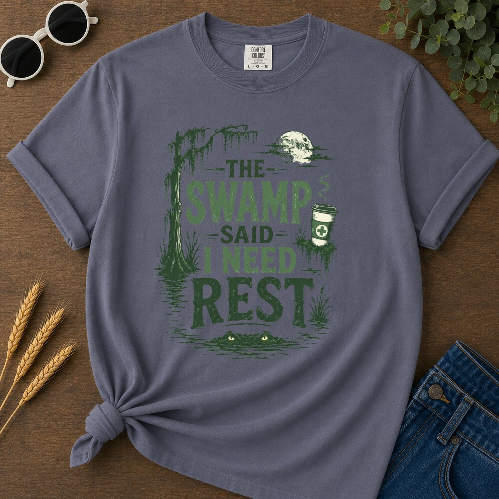 Need Rest T-shirt - Navy Mockup