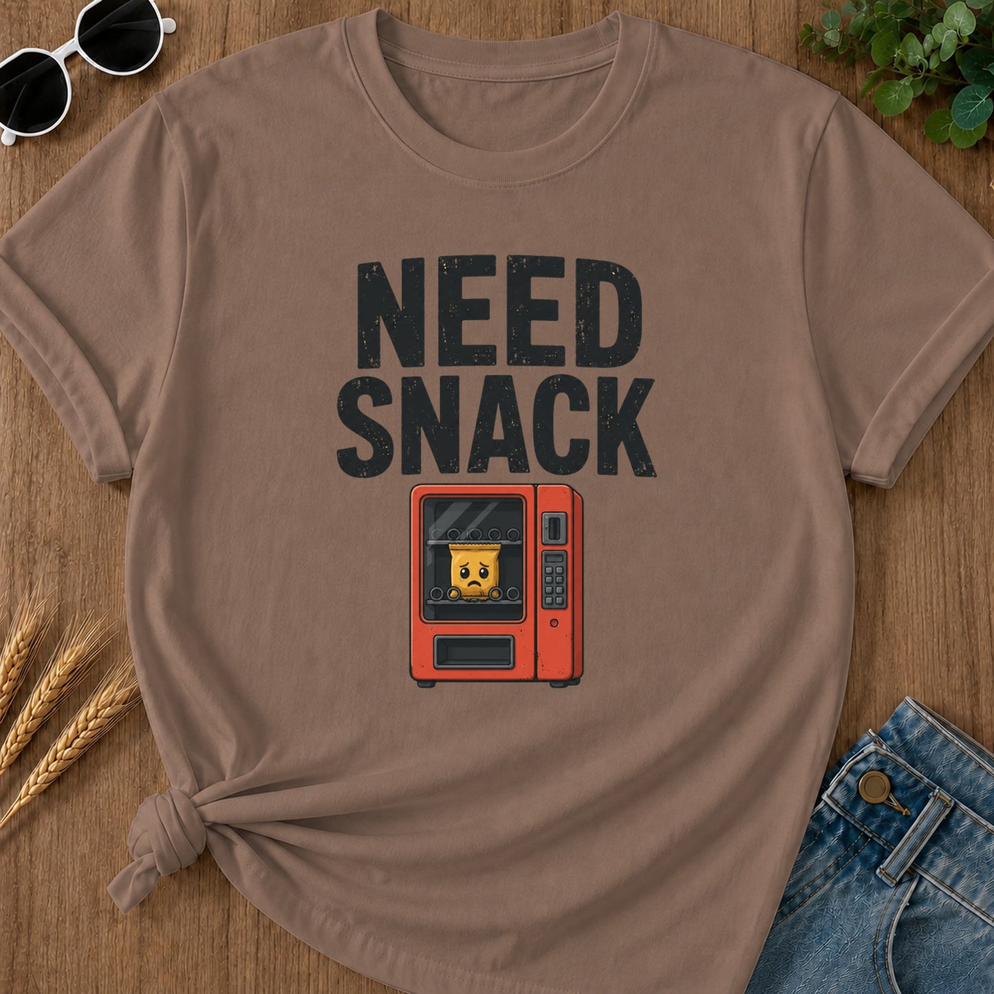 Need Snack T-Shirt - Espresso