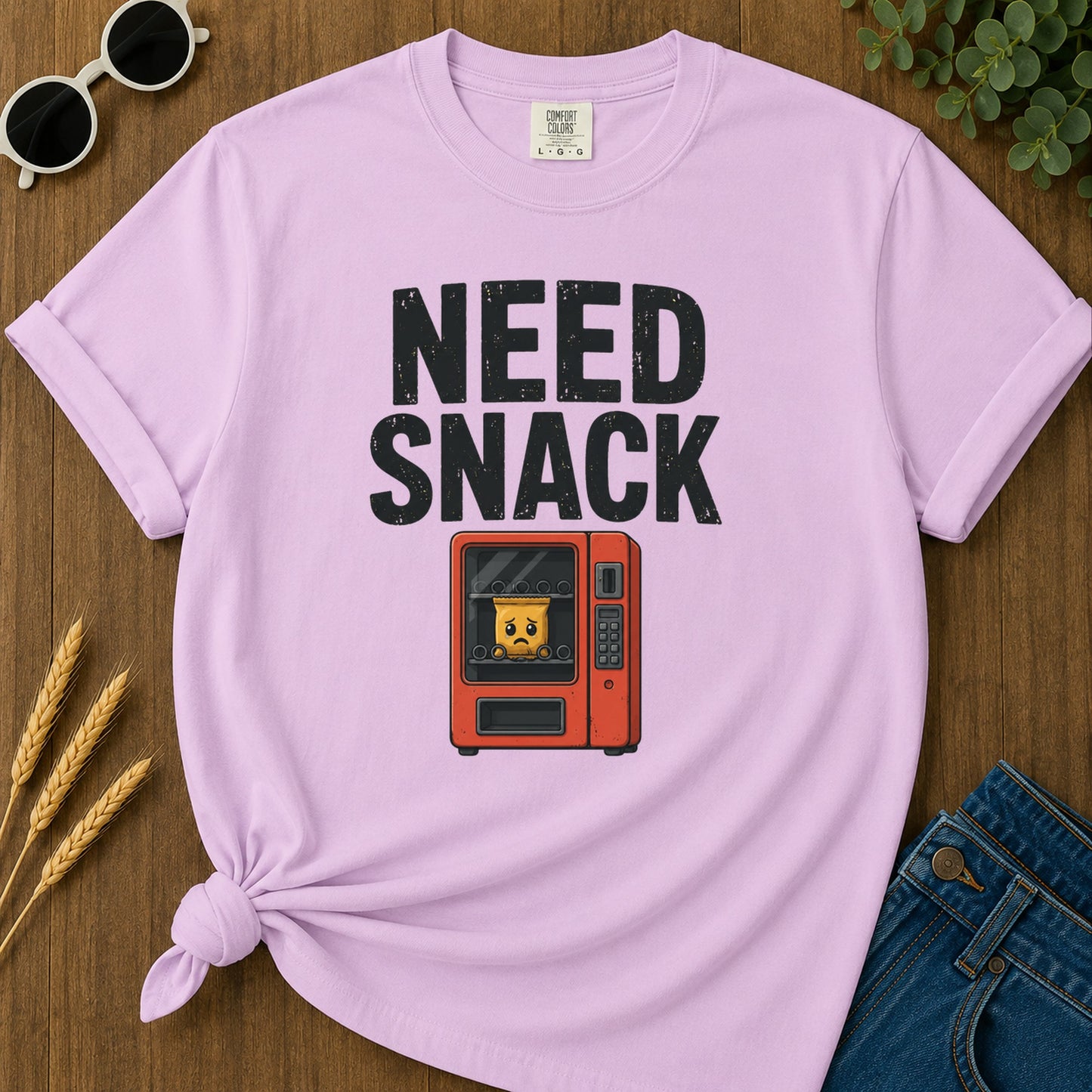 Need Snack T-Shirt - Orchid