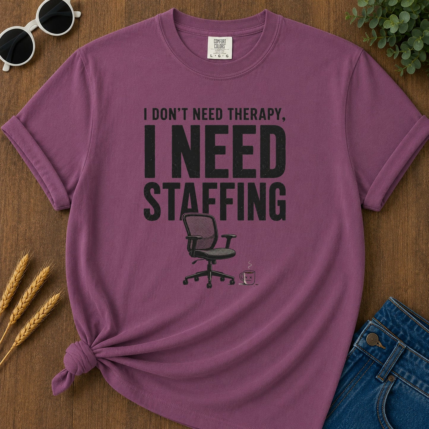 Need Staffing T-Shirt - Berry