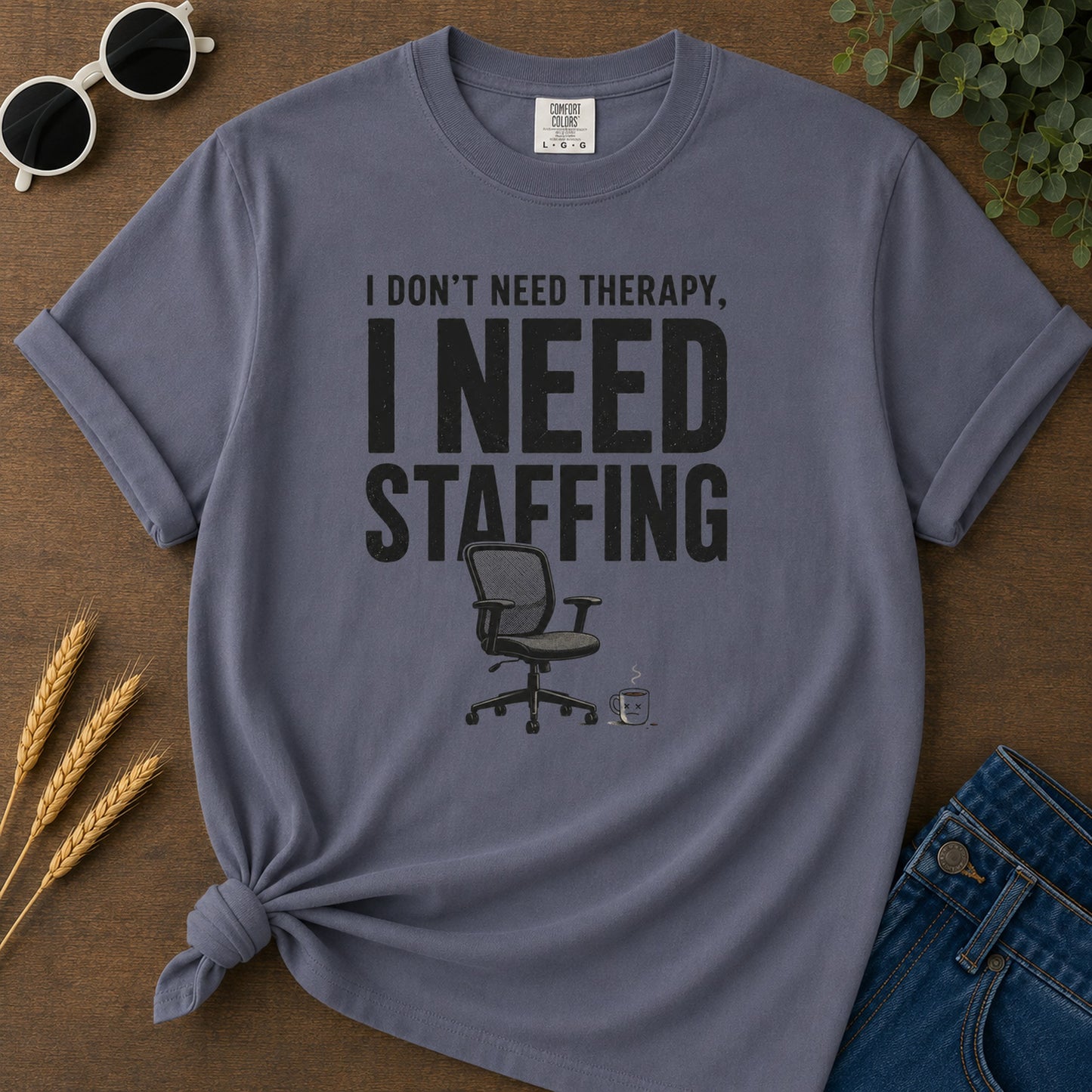 Need Staffing T-Shirt - Navy