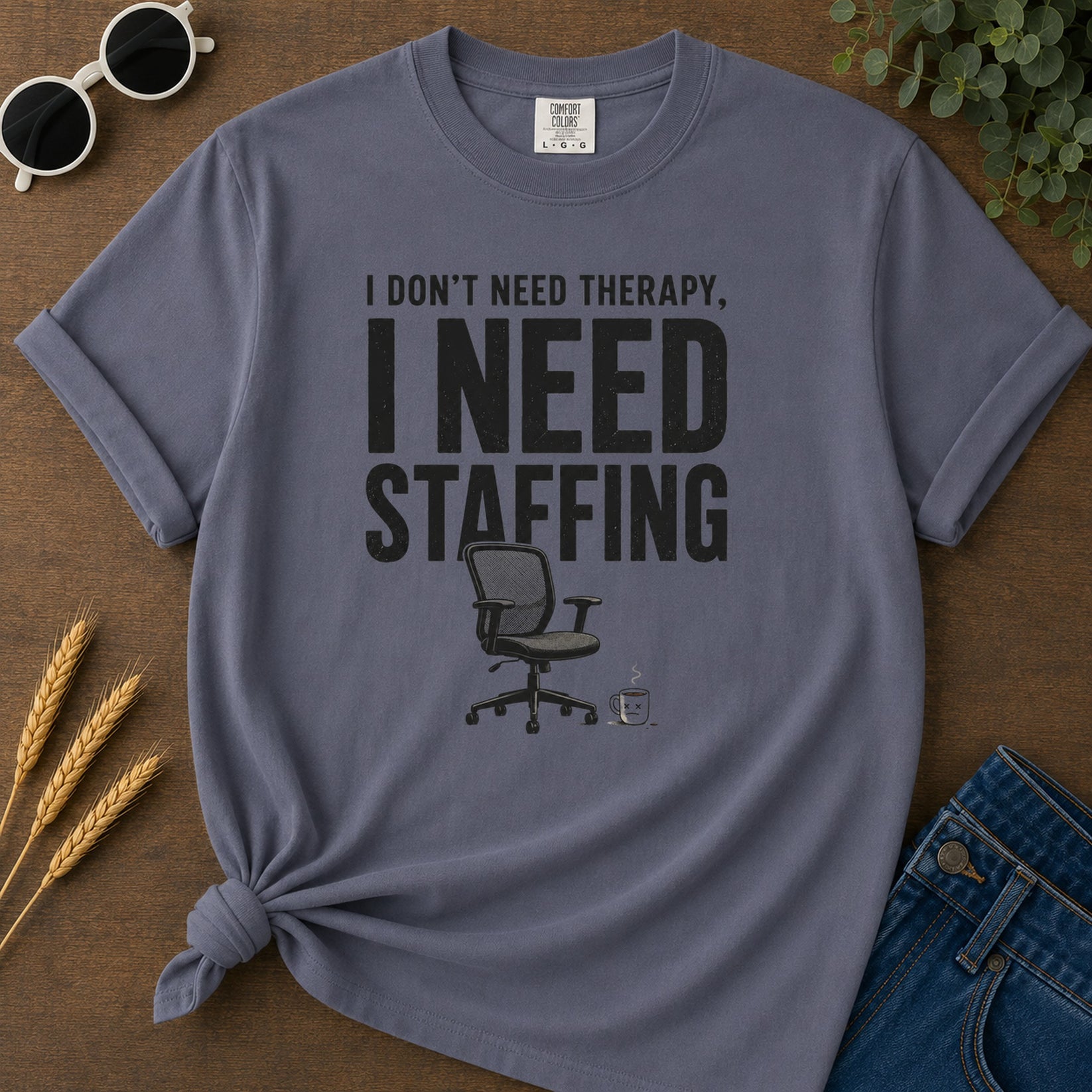 Need Staffing T-Shirt - Navy