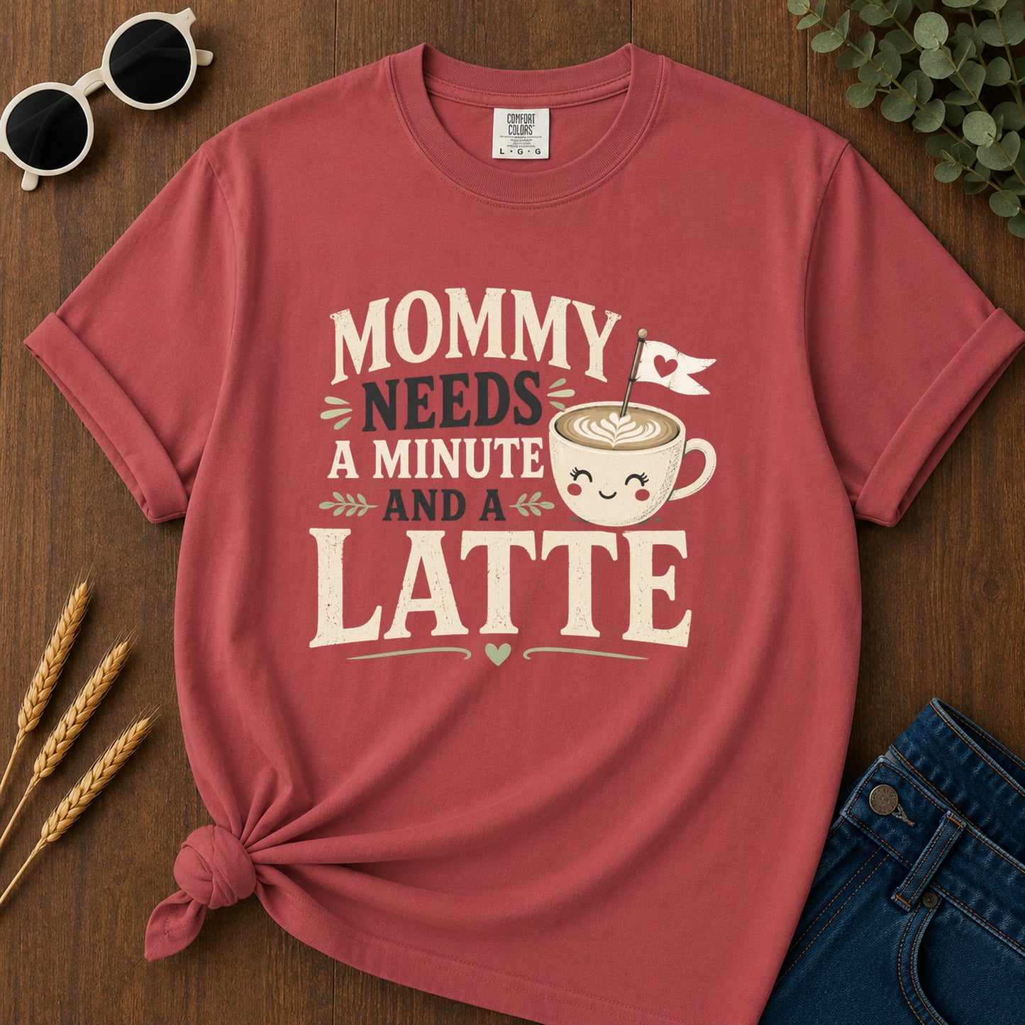 Needs A Minute Anda T-Shirt - Crimson