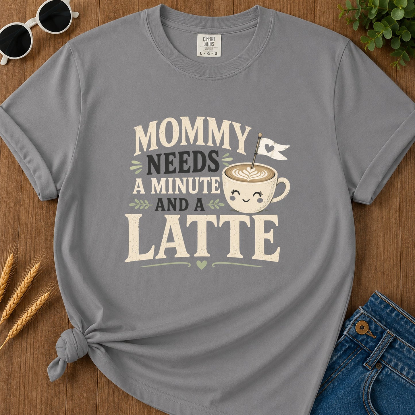 Needs A Minute Anda T-Shirt - Grey