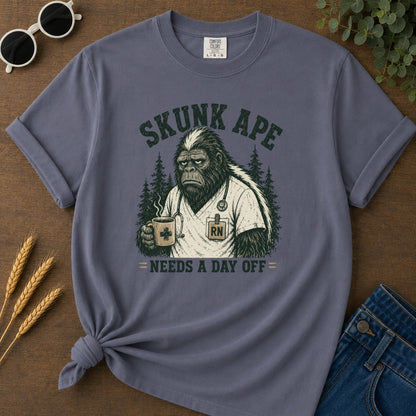 Needs Day Off T-shirt - Navy Mockup