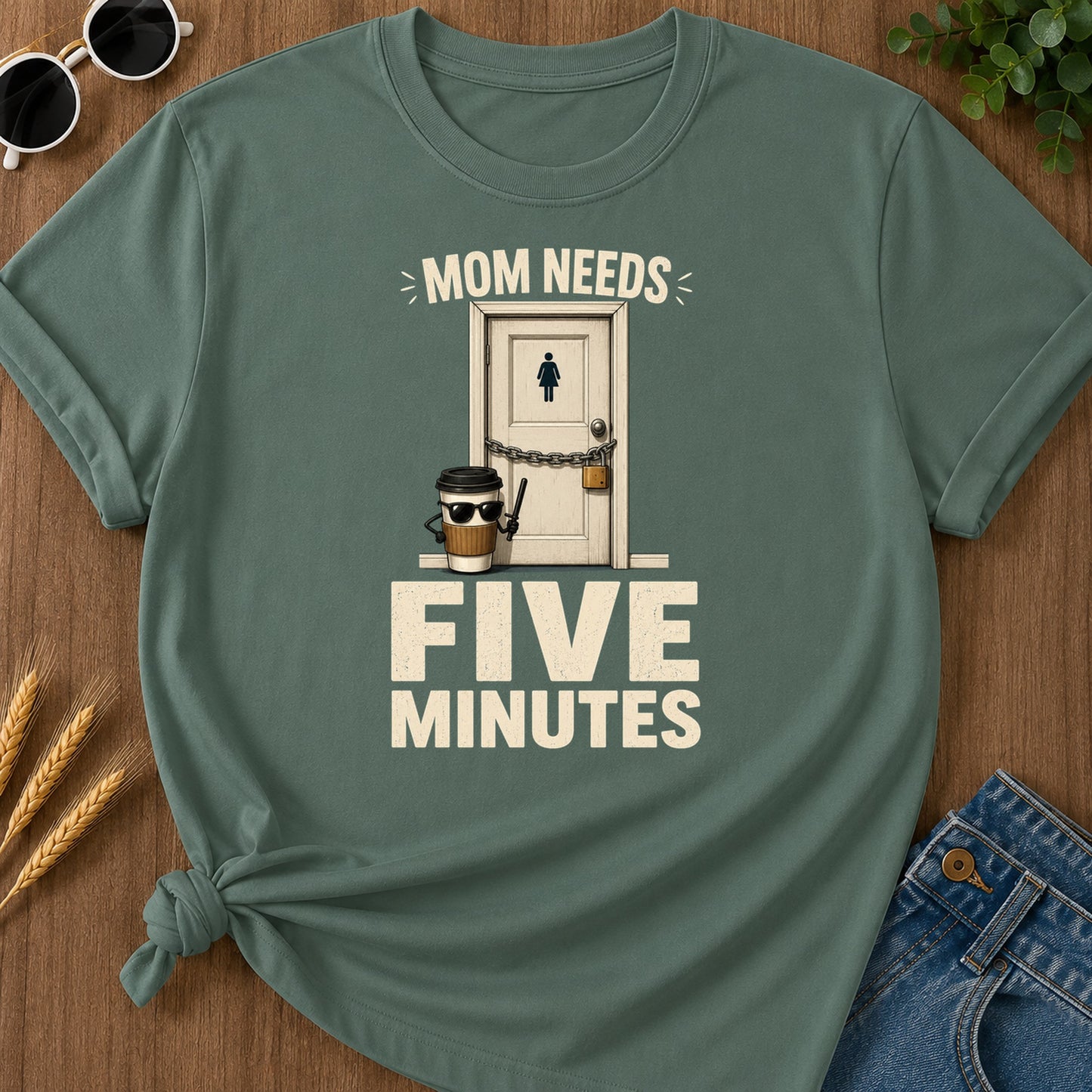 Needs Es T-Shirt - Blue Spruce