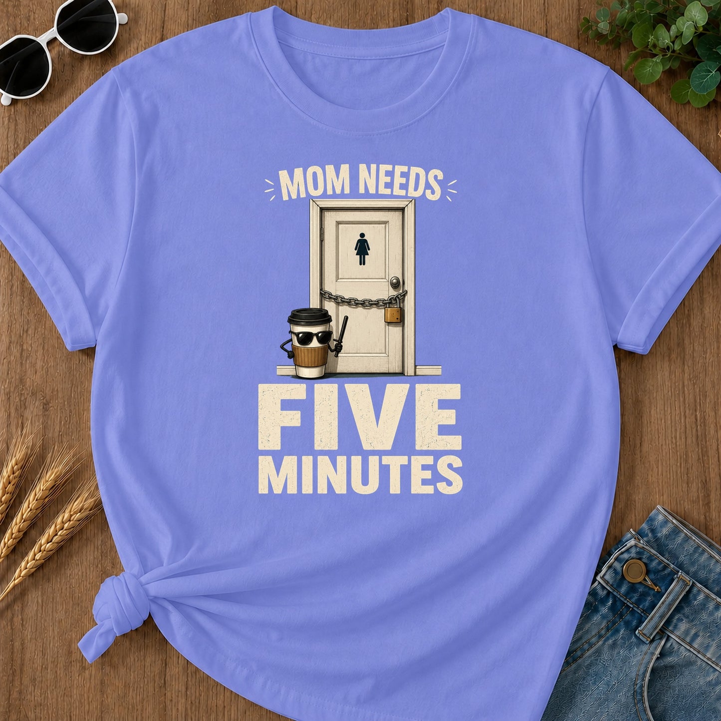 Needs Es T-Shirt - Flo Blue