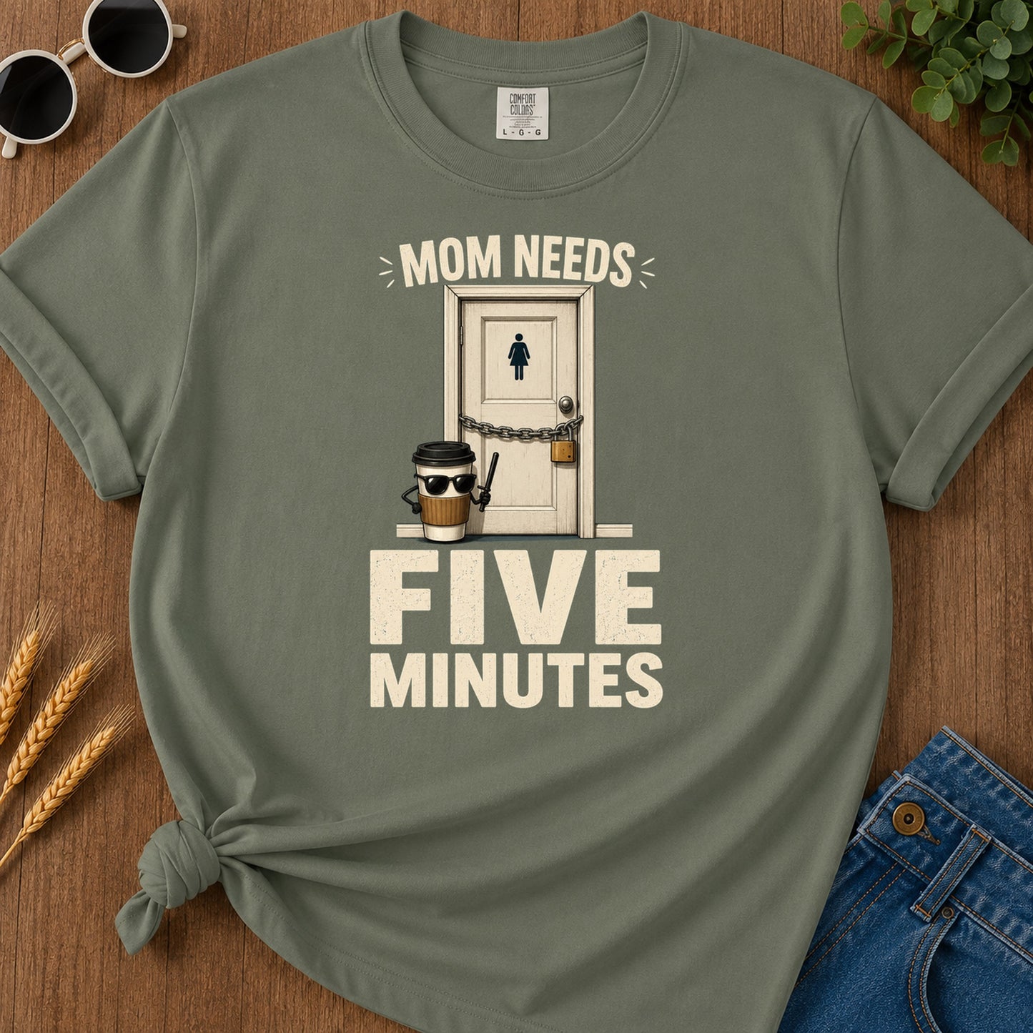 Needs Es T-Shirt - Moss