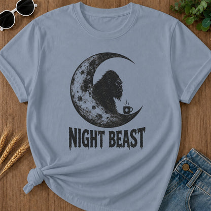 Night Beast T-shirt - Blue Jean Mockup