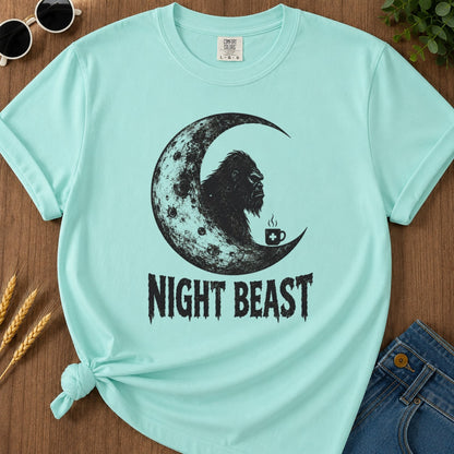 Night Beast T-shirt - Chalky Mint Mockup